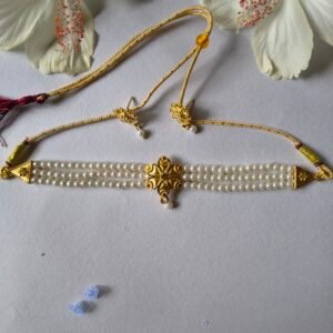 Gold Plated Pearls Choker